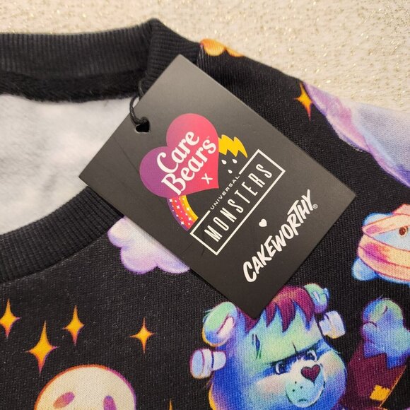 Cakeworthy Care Bears x Universal Monsters Unisex Crewneck Sweatshirt Size 2XL - Picture 5 of 13